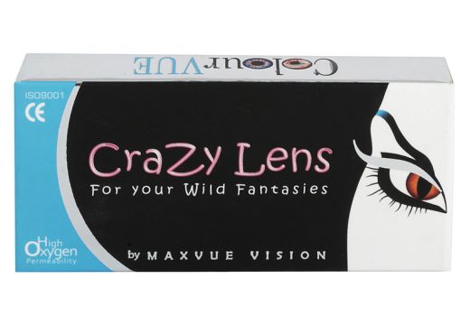 Crazy Lens UV Glow 2 ks - zářící čočky v UV
