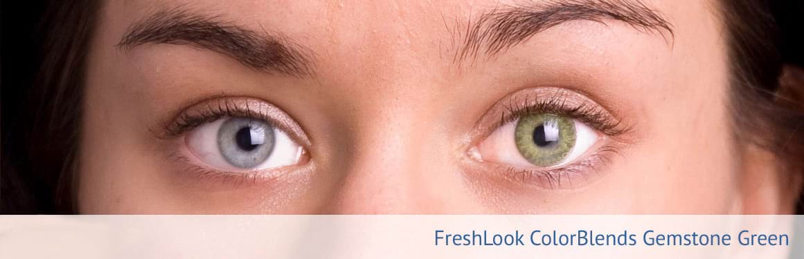 soczewki ciemnozielone FreshLook ColorBlends - 2 osoba