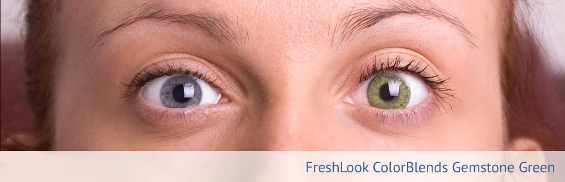 soczewki ciemnozielone FreshLook ColorBlends - 3 osoba