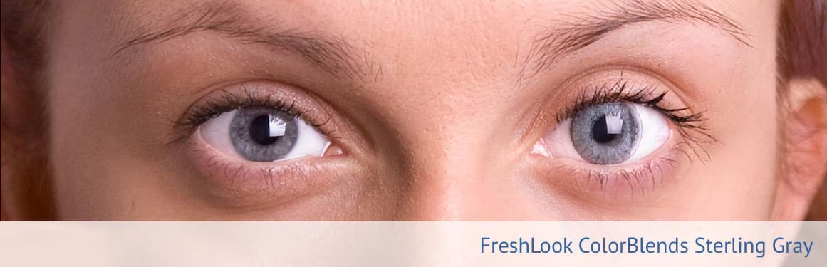 soczewki niebiesko-szare FreshLook ColorBlends - 3 osoba
